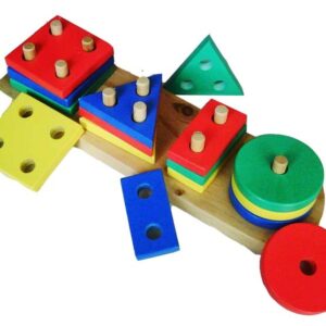 Geo Bentuk 4 — mainan kayu edukatif Nobie Toys