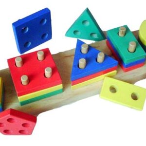 Geo Bentuk 5 — mainan kayu edukatif Nobie Toys