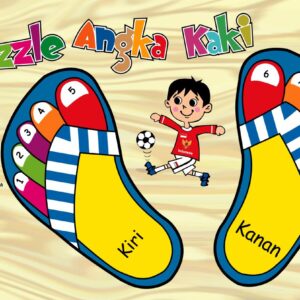 Puzzle Sticker Kaki — mainan kayu edukatif Nobie Toys