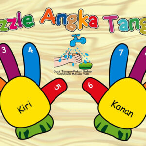 Puzzle Sticker Tangan — mainan kayu edukatif Nobie Toys
