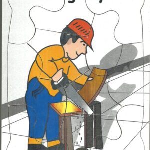 Puzzle Stiker Profesi Tukang Kayu — mainan kayu edukatif Nobie Toys