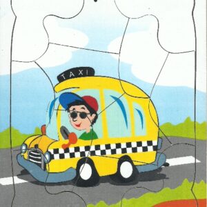 Puzzle Stiker Profesi Supir — mainan kayu edukatif Nobie Toys