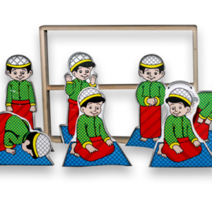 Maket 2D Rumah Sholat laki laki — mainan kayu edukatif Nobie Toys