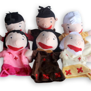 Boneka Tangan Keluarga Umum — mainan kayu edukatif Nobie Toys