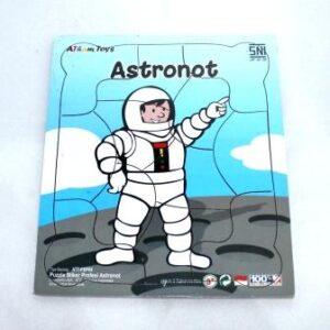 Puzzle Stiker Profesi Astronot — mainan kayu edukatif Nobie Toys