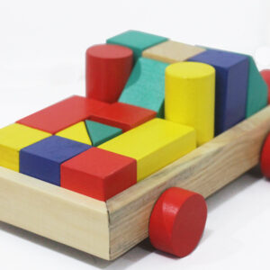Balok Bangun Truk — mainan kayu edukatif Nobie Toys