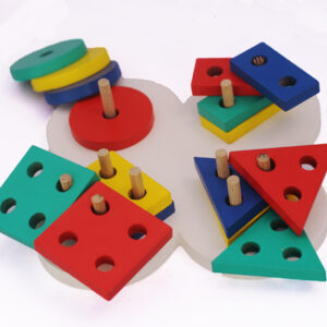 Geo Bentuk Bunga — mainan kayu edukatif Nobie Toys