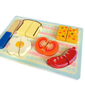 Puzzle Chunky Roti Potong — mainan kayu edukatif Nobie Toys