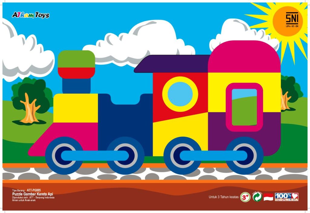puzzle gambar kereta api