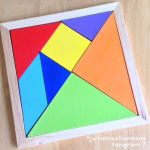 Tangram — mainan kayu edukatif Nobie Toys