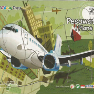 Puzzle Stiker Pesawat 17x20 — mainan kayu edukatif Nobie Toys