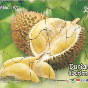 Puzzle Stiker Durian 17x20 — mainan kayu edukatif Nobie Toys