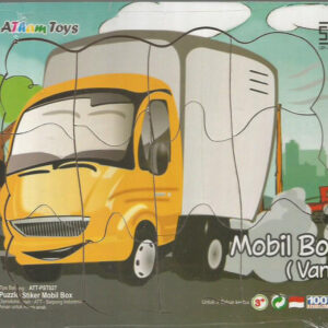 Puzzle Sticker 17x20 Mobil Box — mainan kayu edukatif Nobie Toys