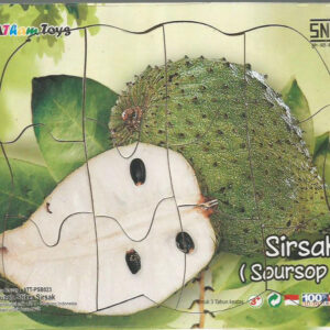 Puzzle Sticker 17x20 Sirsak — mainan kayu edukatif Nobie Toys