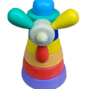 Menara Kincir Pelangi — mainan kayu edukatif Nobie Toys