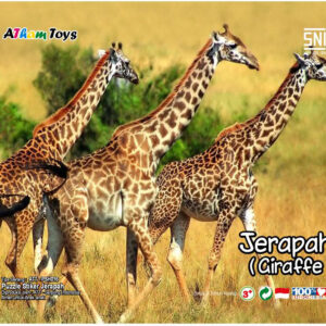 Puzzle Sticker 17x20 Jerapah — mainan kayu edukatif Nobie Toys