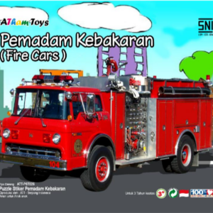 Puzzle stiker 17x20 Pemadam Kebakaran — mainan kayu edukatif Nobie Toys