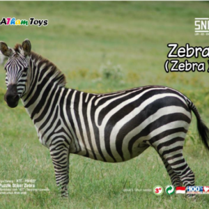 Puzzle Stiker 17x20 Zebra — mainan kayu edukatif Nobie Toys