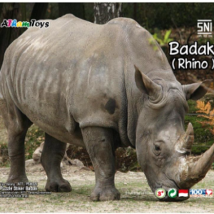 Puzzle sticker 17x20 Badak — mainan kayu edukatif Nobie Toys
