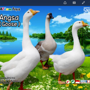 Puzzle sticker 17x20 Angsa — mainan kayu edukatif Nobie Toys