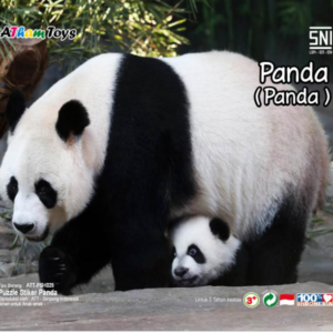 Puzzle sticker 17x20 Panda — mainan kayu edukatif Nobie Toys