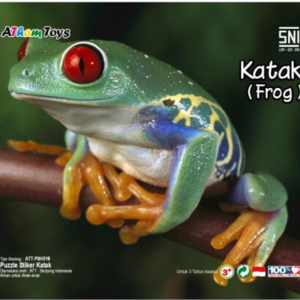 puzzle sticker 17x20 katak — mainan kayu edukatif Nobie Toys