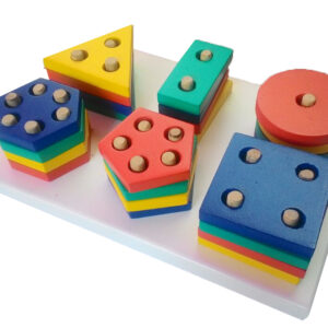 Geo Bentuk 6 — mainan kayu edukatif Nobie Toys