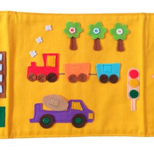 Montessori Flanel Transportasi — mainan kayu edukatif Nobie Toys