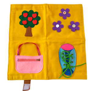 Montesori Flanel Kancing — mainan kayu edukatif Nobie Toys