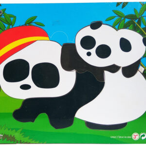 puzzle gambar panda