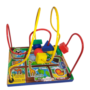 Alur Kawat 2 Line Karakter Zoo — mainan kayu edukatif Nobie Toys