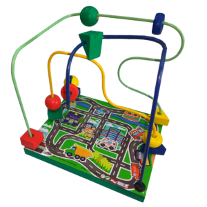 Alur kawat 3 Line Karakter Transportasi — mainan kayu edukatif Nobie Toys