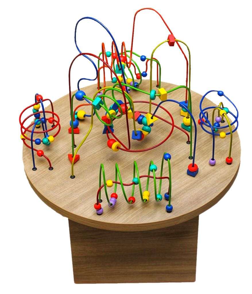 Meja Alur Kawat — mainan kayu edukatif Nobie Toys