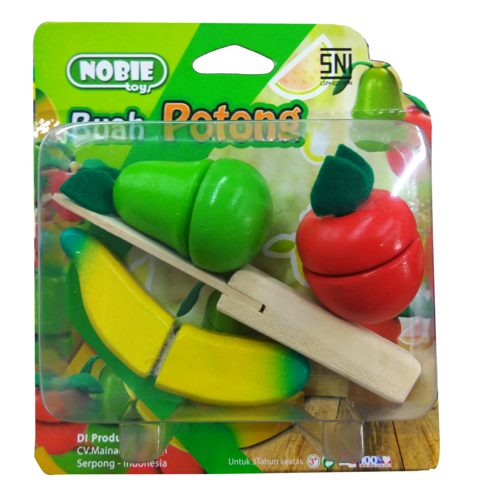 Buah Potong Hanger Buah Potong Hanger — mainan kayu edukatif Nobie Toys