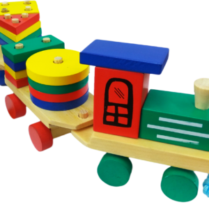 Kereta Geo Besar — mainan kayu edukatif Nobie Toys