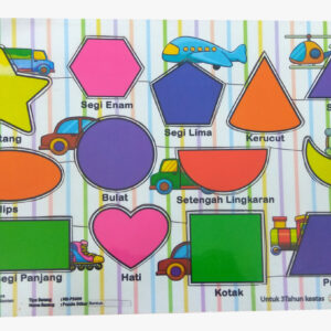 Puzzle Sticker Bentuk — mainan kayu edukatif Nobie Toys