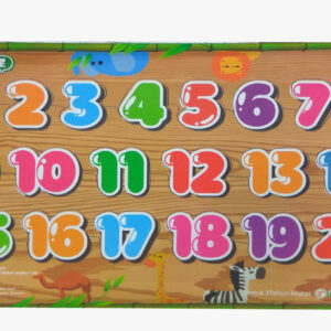 Puzzle Sticker Angka 1-20 — mainan kayu edukatif Nobie Toys