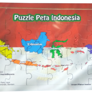 Puzzle Peta Indonesia — mainan kayu edukatif Nobie Toys