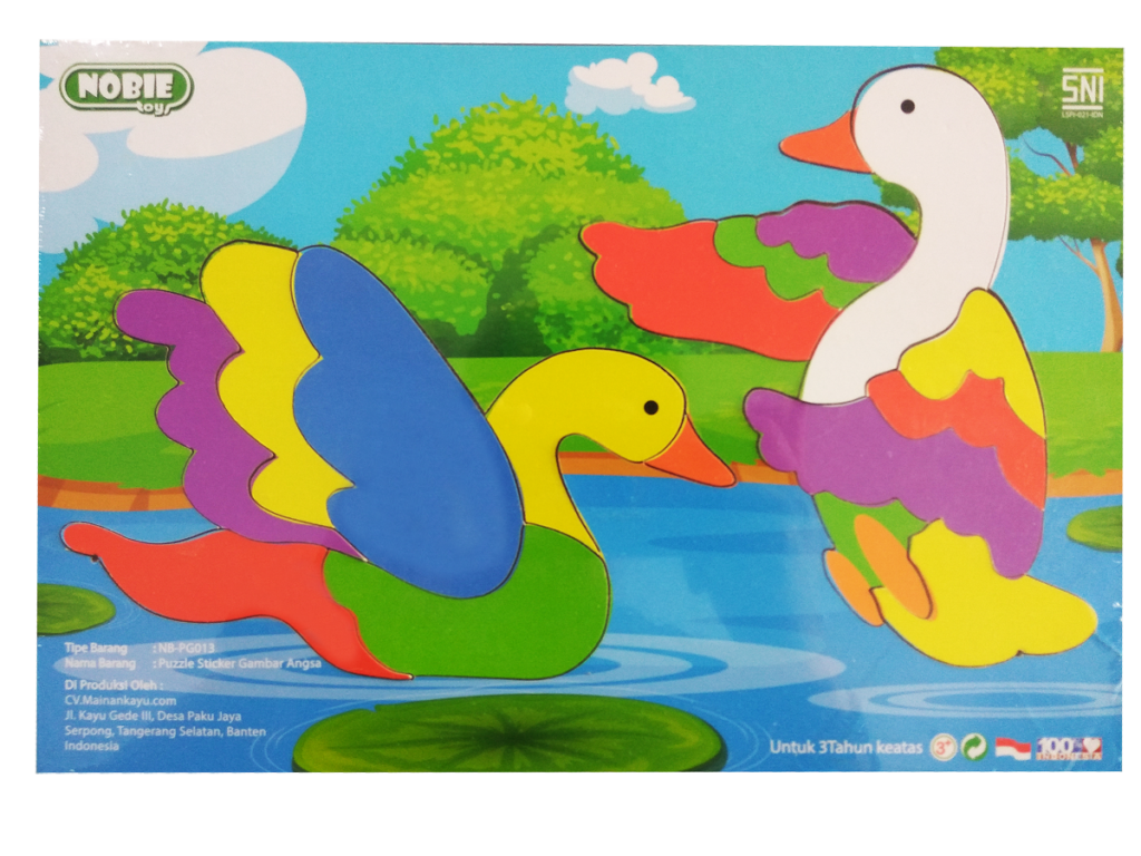 puzzle gambar angsa