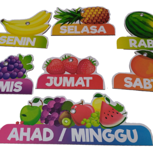 Nama Nama Hari Buah — mainan kayu edukatif Nobie Toys