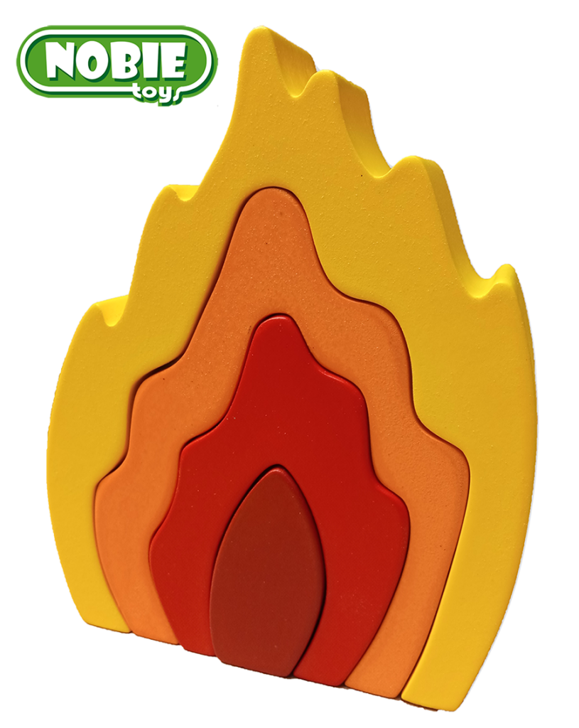 Nobie Balok Elemen Api Nobie Balok Elemen Api — mainan kayu edukatif Nobie Toys