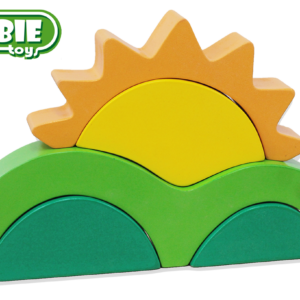 Balok Pelangi Bukit dan Matahari — mainan kayu edukatif Nobie Toys