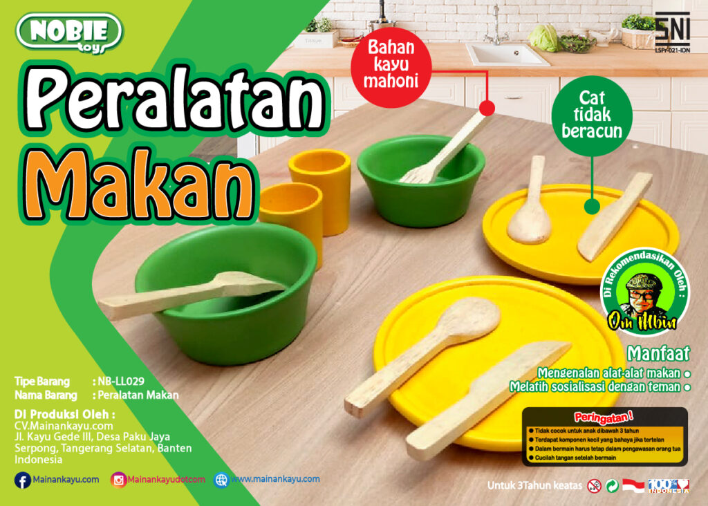 Nobie Peralatan Makan Nobie Peralatan Makan — mainan kayu edukatif Nobie Toys
