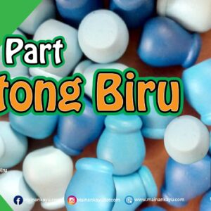 Loose Part Gentong Biru — mainan kayu edukatif Nobie Toys