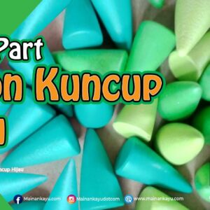 Loose Part Kuncup Hijau — mainan kayu edukatif Nobie Toys
