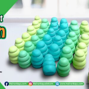 Loose Part Pohon Hijau — mainan kayu edukatif Nobie Toys
