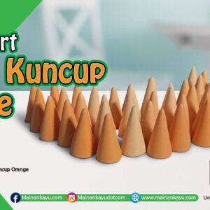 Loose Part Kuncup Orange — mainan kayu edukatif Nobie Toys