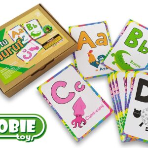 KARTU HURUF — mainan kayu edukatif Nobie Toys