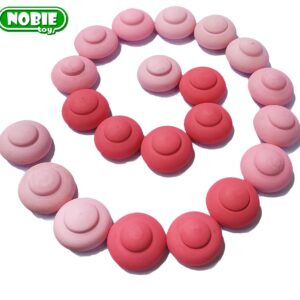 Loose Part Jamur Pink — mainan kayu edukatif Nobie Toys