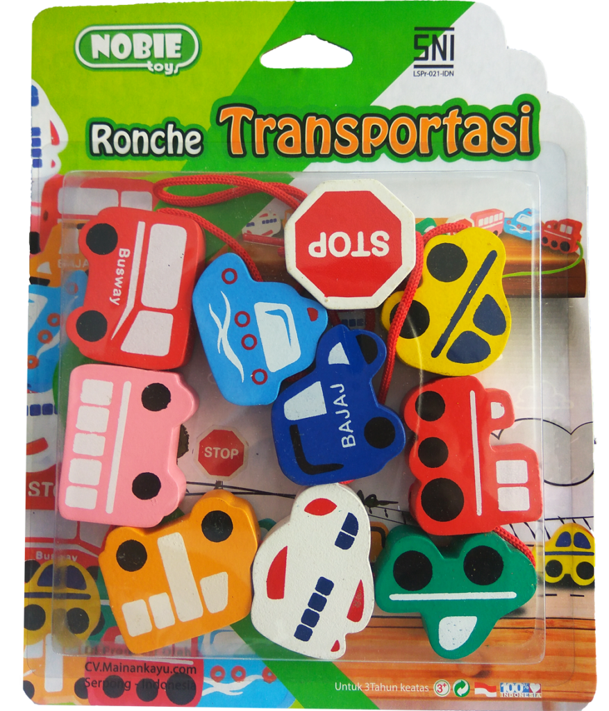 Ronche Transportasi — mainan kayu edukatif Nobie Toys